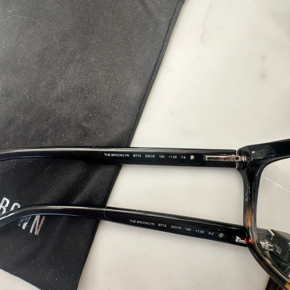 Bobbi Brown Brooklyn Reading Glasses- 1.0 Black/Tortoise (2) - Picture 5 of 9